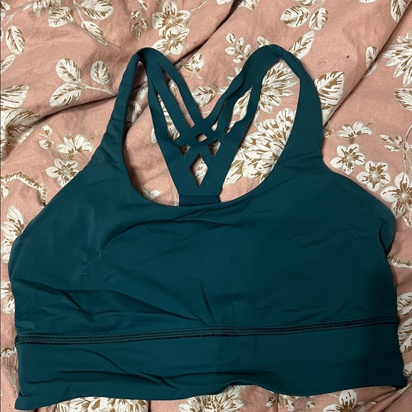 lululemon athletica Other - lululemon athletica Deep Teal Strappy Sports Bra